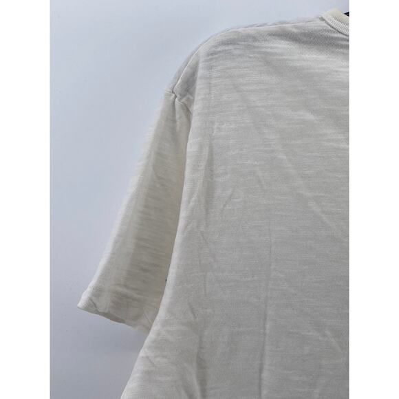 HIRO CLARK Men's White-Black Graphic Crewneck Short Sleeve Casual T-Shirt SZ M - Picture 6 of 12